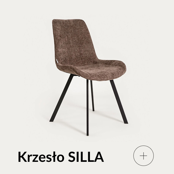 Krzesło tapicerowane brązowe