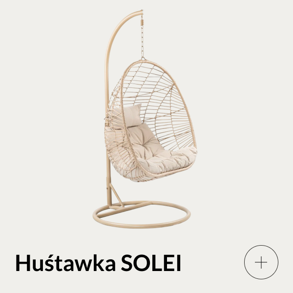huśtawka ogrodowa beżowa