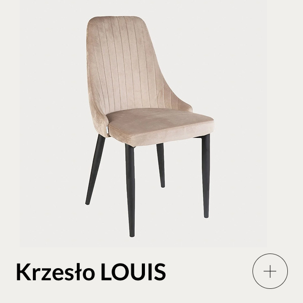 krzesło beżowe louis
