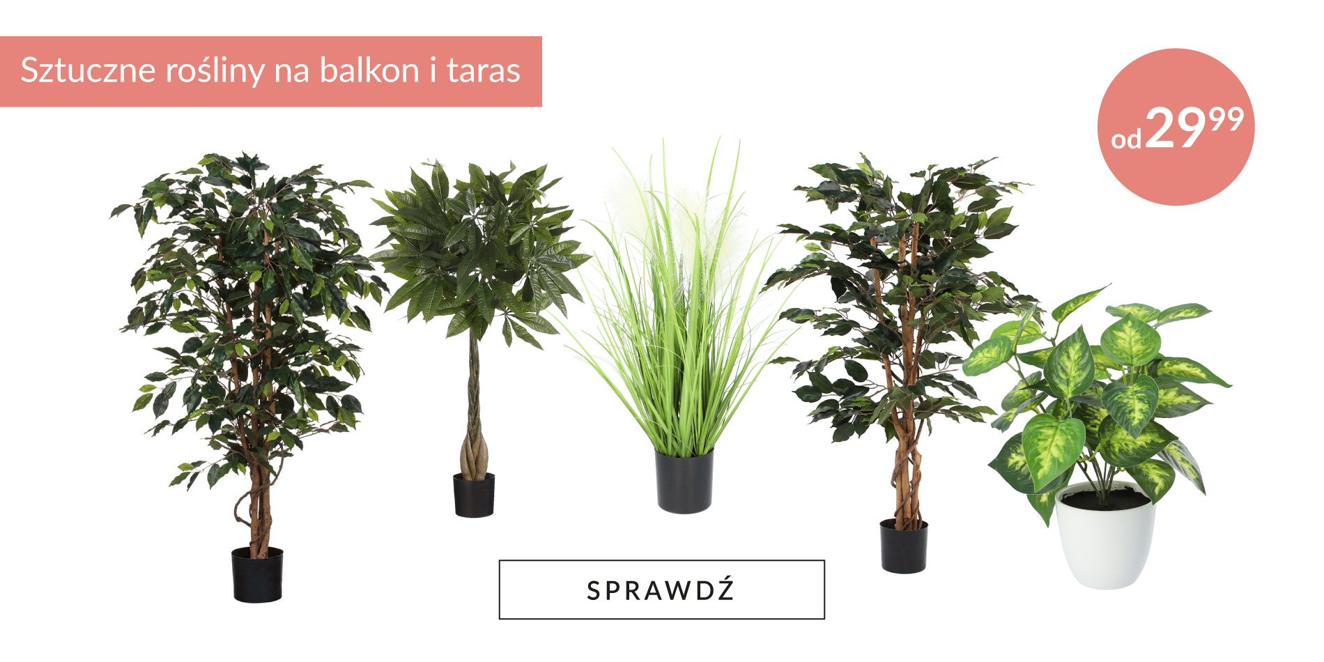 Sztuczne kwiaty na balkon