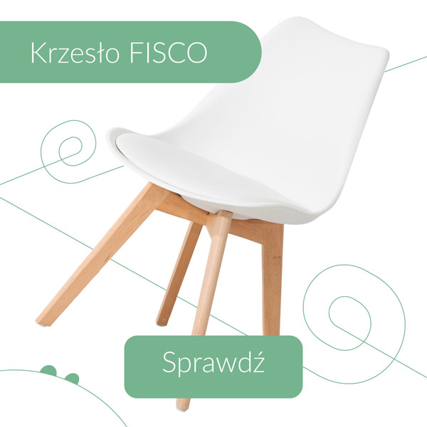 Krzesło do jadalni białe
