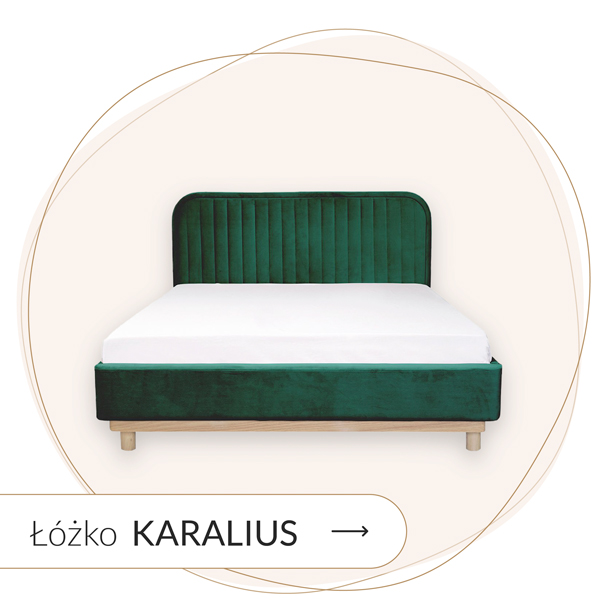 łóżko welurowe zielone
