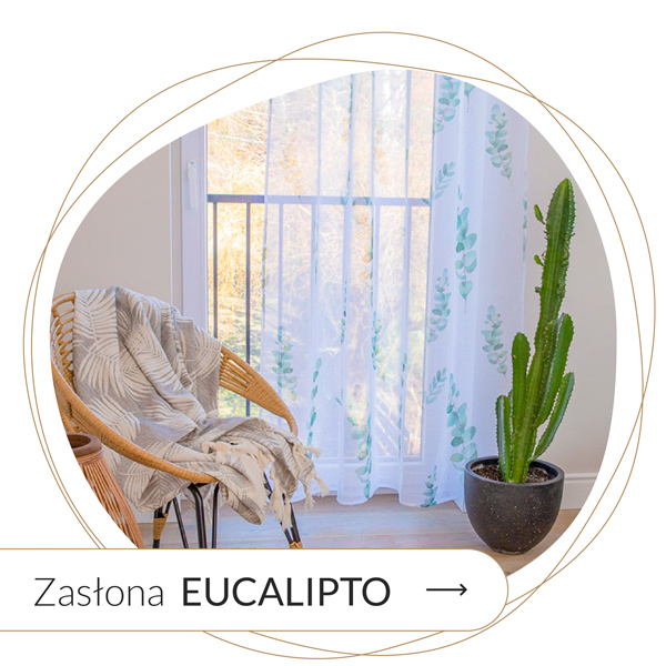 zasłona w liście
