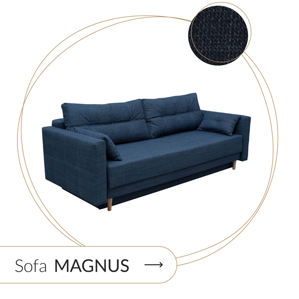 sofa granatowa