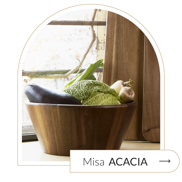 misa naturalna drewniana acacia calm nature