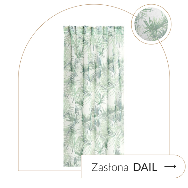 zasłona w liście
