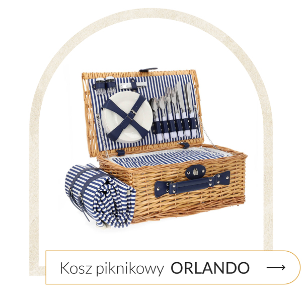 zastawa piknikowa kosz