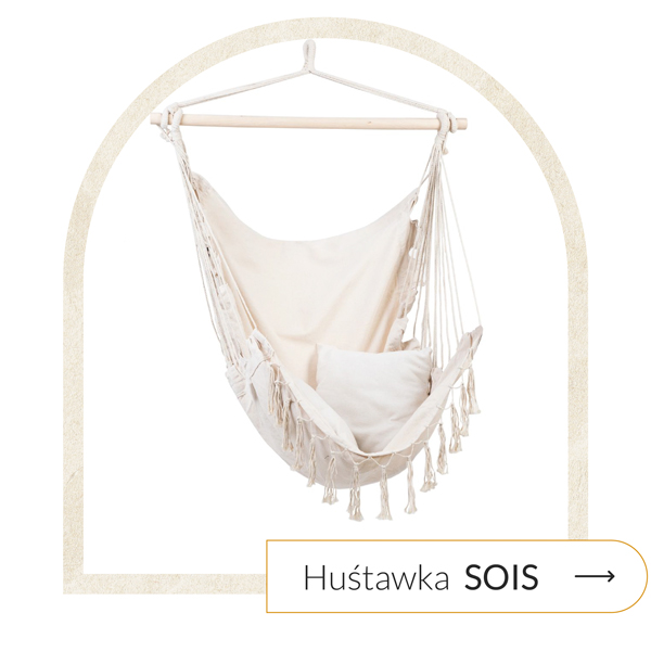 huśtawka na balkon ecru