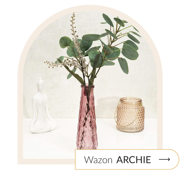 wazon różowy vintage