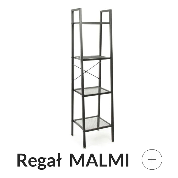 Regał metalowy czarny