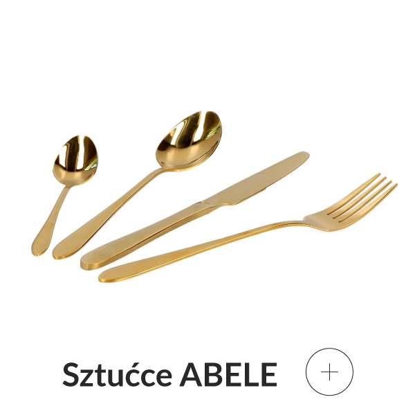 Sztućce złote zestaw