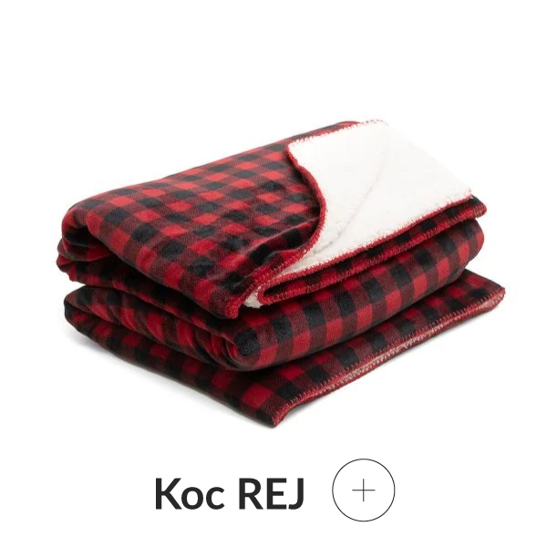 Koc w czerwoną kratę