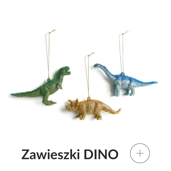 Zawieszki na choinkę dinozaur