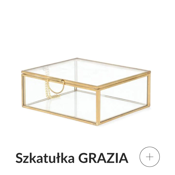 Szkatułka na biżuterię złota