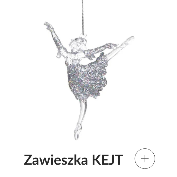 Zawieszka baletnica srebrna