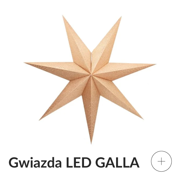Gwiazda led złota