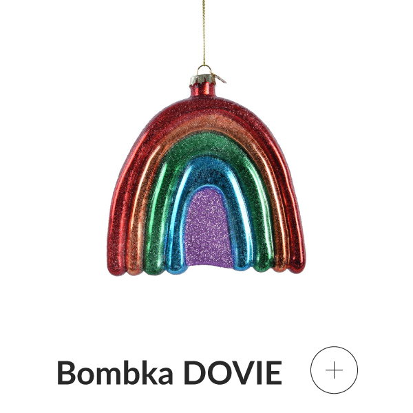 bombka szklana tęcza