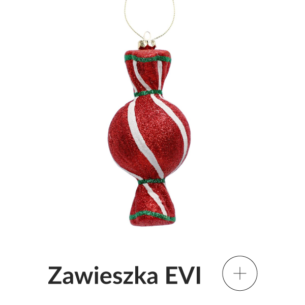zawieszka cukierek czerwony