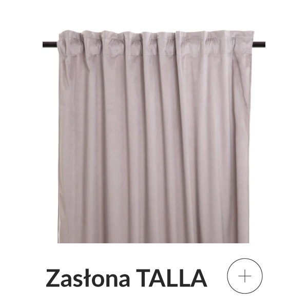 Zasłona szara welwetowa