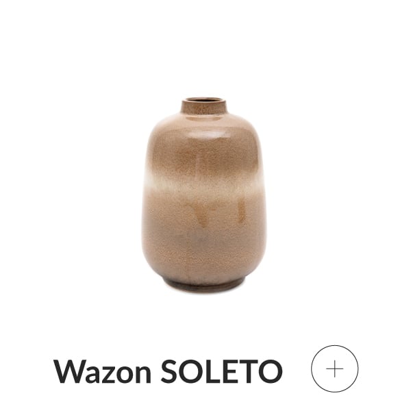 Wazon ceramiczny beżowy