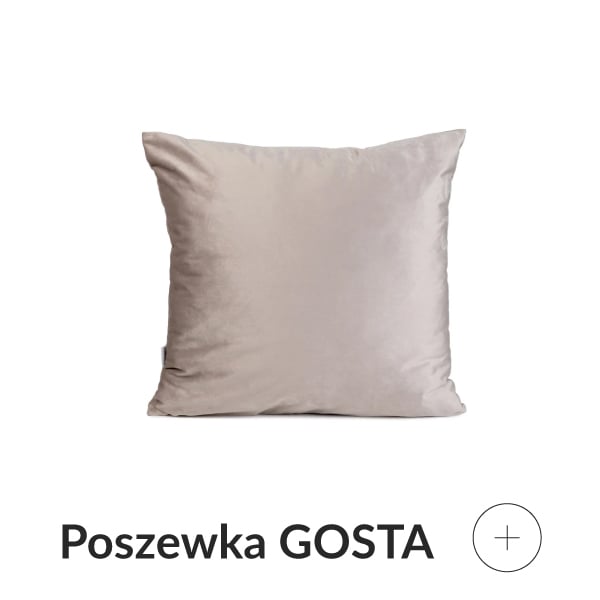 Poszewka welurowa ecru 45x45
