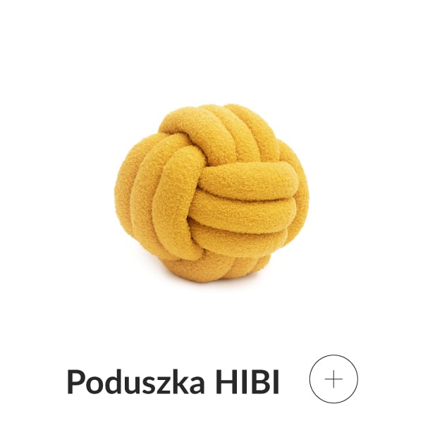 Poduszka musztardowa supeł