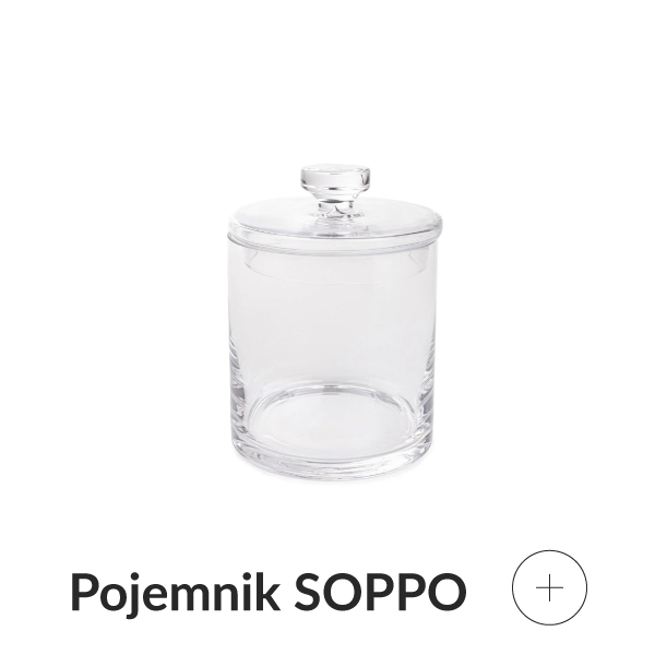 Pojemnik z wieczkiem szklany