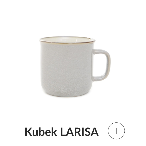 Kubek ceramiczny śmietankowy skandynawski