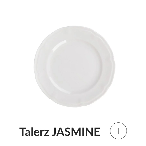 Talerz obiadowy biały