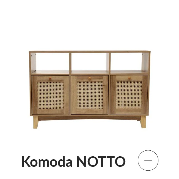 Komoda rattanowa