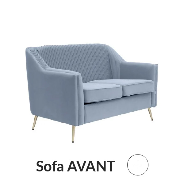 Sofa 2 osobowa szara