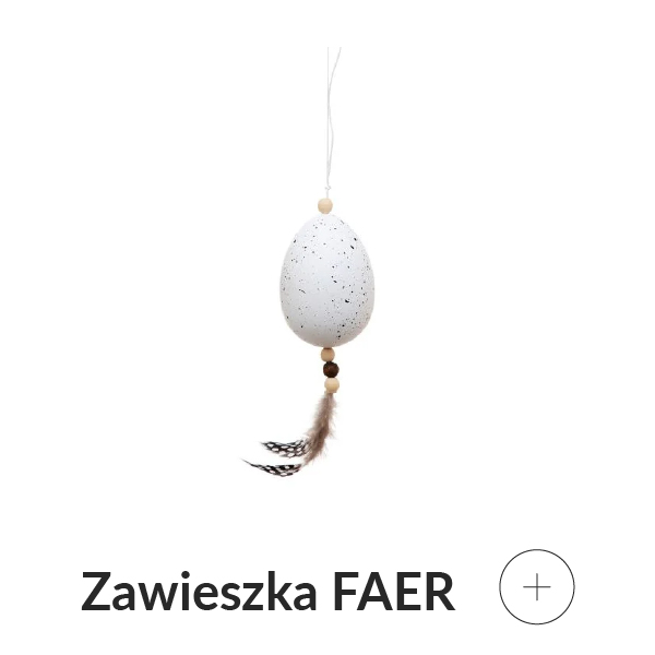 Zawieszka pisanka z piórkiem