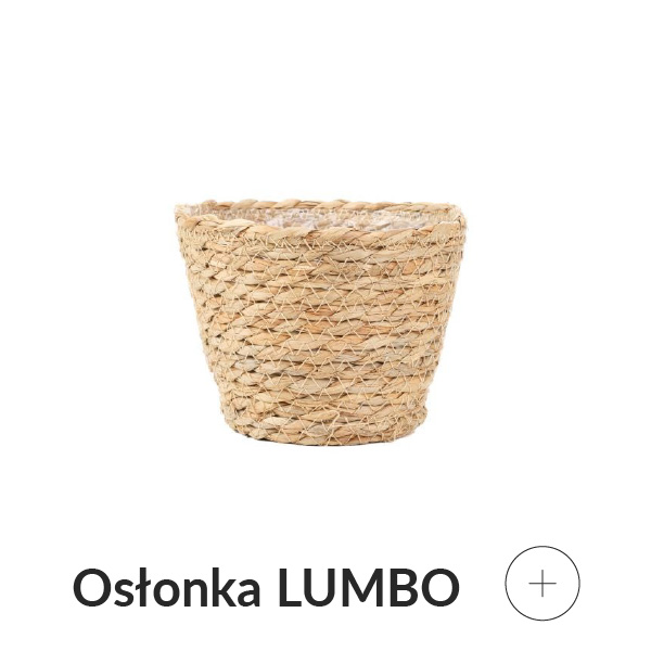 Osłonka na doniczkę pleciona