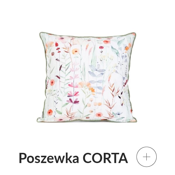 Poszewka dekoracyjna w kwiaty