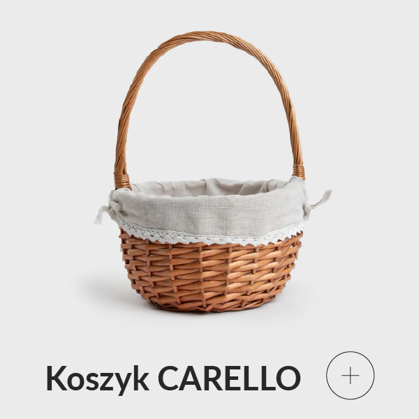 Kosz wiklinowy na święconkę