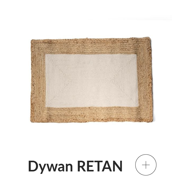 Dywan jutowy ecru