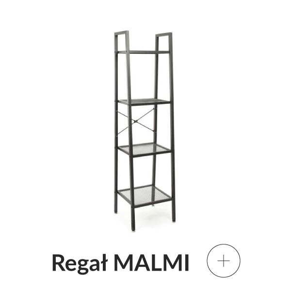 Regał czarny metalowy
