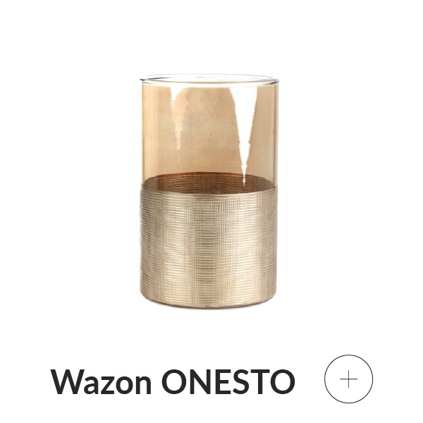 Wazon na kwiaty złoty