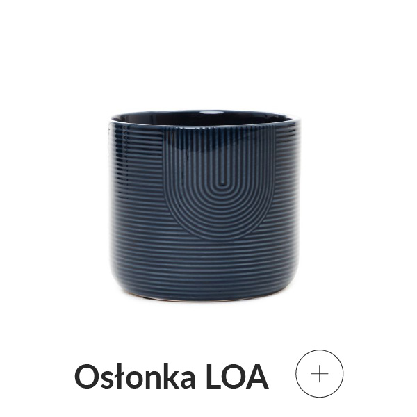 Osłonka na doniczkę granatowa