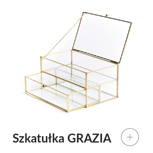 Szkatułka na biżuterię złota