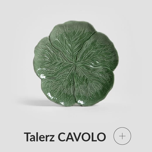 Talerz w liście kapusty