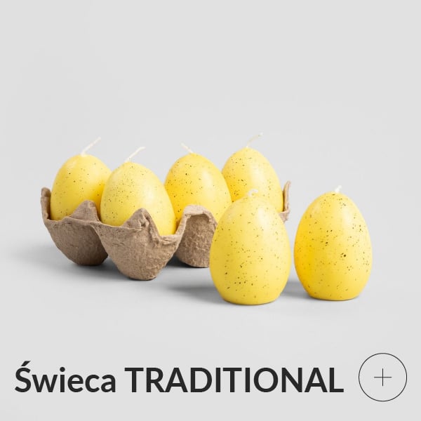 Świeca wielkanocne jajka żółte
