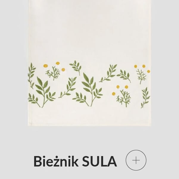 Bieżnik z kwiatuszkami