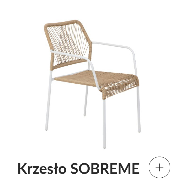 Krzesło ogrodowe beżowe