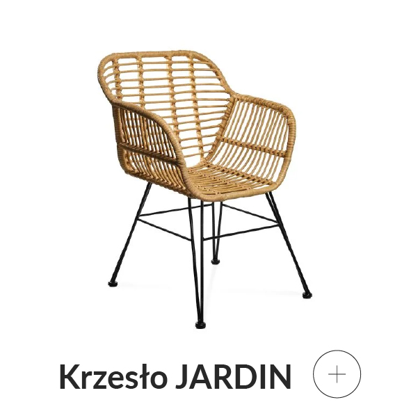 Krzesło ogrodowe plecione