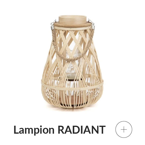 Lampion ażurowy beżowy