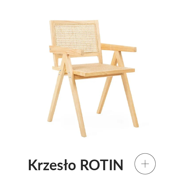 Krzesło ogrodowe z rattanem