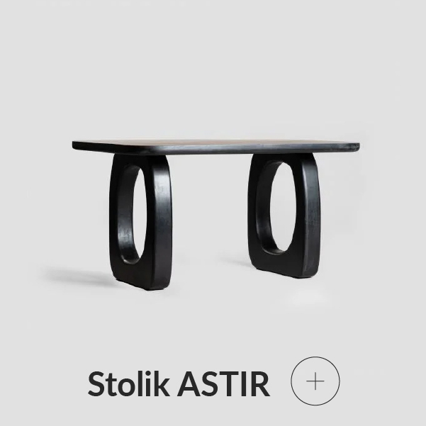Stolik czarny geometryczny