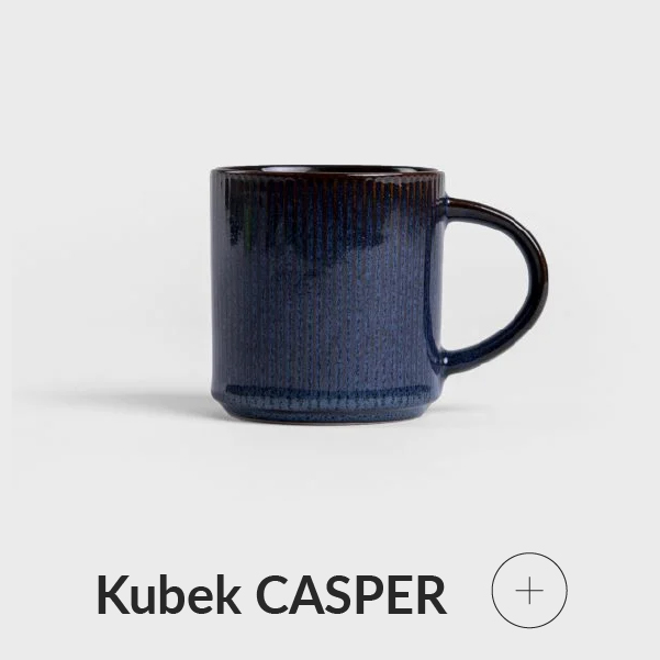 Kubek granatowy z kamionki