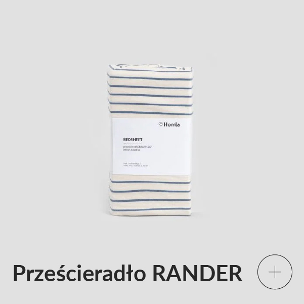 Prześcieradło z gumką w paski